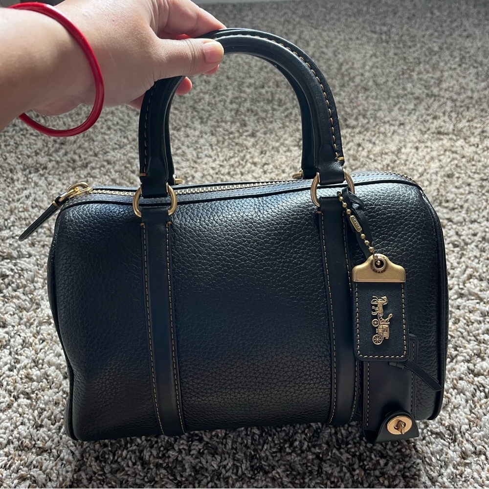 Coach Ruby and Pebbled Leather Satchel 25 - Picture 4 of 10